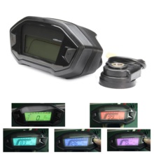 7 Color Adjustable Universal Motorcycle LCD Digital Speedometer Odometer Backlight motorcycle computer Odometer+Speed Sensor(6.) 2024 - buy cheap