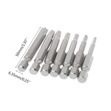 7Pcs Star Drill Bits Screwdriver Magnetic 1/4" Hex Shank Hand Tools Five-pointed Star Bore T10-T40 50x6.35mm 2024 - buy cheap