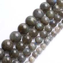 Pick Size 4.6.8 .10MM AAA Natural Labradorite Stone Round Loose Beads For DIY Jewelry Making Bracelet 15"/Strand F00193 2024 - buy cheap