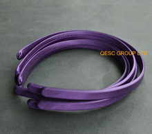 Purple 13mm satin headband for sinamay fascinator hair accessory. 2024 - buy cheap