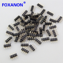 Foxanon Brand 4PIN LED Strip Pure Copper Male connector  For 5050 5630 3528 5730 3014 RGB Led Strip light Lighting 2024 - buy cheap