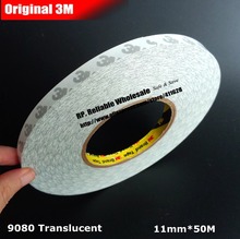 (11mm * 50 Meters) 3M 9080 Widely Using Translucent Double Sided Adhesive Tape for LED Strip, Phone PC Panel LCD Screen Repair 2024 - buy cheap