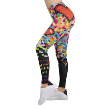 Legging mulheres legging pixel amor impressão leggins fino alta elasticidade legins popular aptidão leggings calças femininas 2024 - compre barato