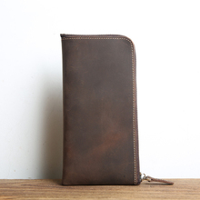Men Wallet Genuine Leather Small Wallet Coin Purse Bag Zipper Long Clutch Organizer Women Wallet Card Holder Money Bags carteira 2024 - buy cheap