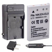 EN-EL5 de batería de cámara EN EL5 ENEL5 + cargador para NIKON Coolpix 1800 3700 4200 5200, accesorios para Nikon, 5900 mAh, 1 Uds., venta al por mayor 2024 - compra barato