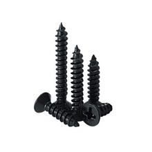 50pcs M3 cross socket Countersunk head self-tapping screw Flat tip self-attack Phillips bolt Black carbon steel 5mm-30mm Long 2024 - buy cheap