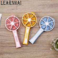 LEARNHAI Speed Adjustable Rechargeable Battery Electric Handheld USB Pocket Lemon Mini Portable Fan With Phone Charging Function 2024 - buy cheap
