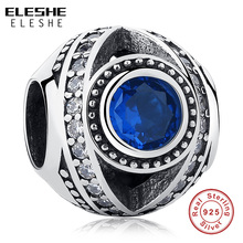 ELESHE 925 Sterling Silver Blue Eye Bead fit Original Charms Silver 925 Beads Bracelet DIY Women Jewelry Berloque Gifts 2021 2024 - buy cheap