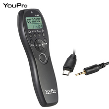 YouPro YP-880 S2 Câmera Wired Obturador Controle Remoto Temporizador LCD exibição para Sony A7R A7 A7II A7RII A7SII Series DSLR A58 2024 - compre barato