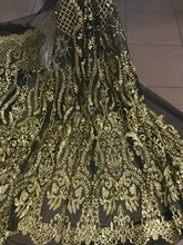 Специальная блестящая кружевная ткань с ручным принтом для вечернего платья 2024 - купить недорого