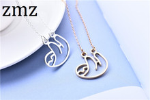 ZMZ 30pcs/lot 2018 cute lovely sloth necklace elegant animal minimalist pendant gift for friends/women/mother thanksgiving gift 2024 - buy cheap