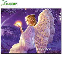 YOGOTOP Diy Diamond Painting Cross Stitch Angel wings Home Decor Square Diamond Mosaic Full Diamond Embroidery Kits CV483 2024 - buy cheap