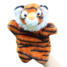 cute cartoon Animal Hand Puppet tiger Puppet Dolls Story Telling Plush Hand Doll early education Learning Baby Toys Puppets 2024 - buy cheap