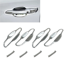 JEAZEA Car Exterior 8pcs ABS Chrome Car Door Handle Bowl Cup Cover Trim Molding For Hyundai Tucson TL 2015 2016 2017 2018 2019 2024 - buy cheap