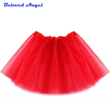 Kids Lovely Colorful Tutu Skirt Girls Chiffon Tulle Tutu 3-layer Net Yarn Mini Skirt Princess Girls Ballet Dancing Party Skirt 2024 - buy cheap