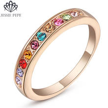 Jessie Pepe Italina  Top Quality Ring Anel with Austrian Crystal Stellux Welcome Wholesale Free Shipping#JP91645 2024 - buy cheap