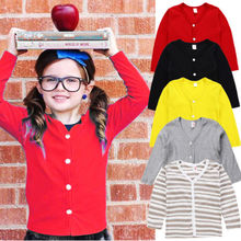 Вязаный свитер для маленьких мальчиков и девочек, пальто-кардиган, верхняя одежда с длинными рукавами 2024 - купить недорого