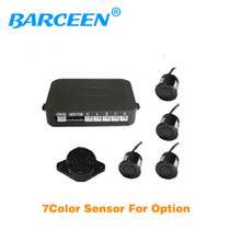 Sensor de aparcamiento para coches, Monitor con Promoción de fábrica LED, sistema de detección de Radar de marcha atrás automática + 4 sensores + 7 colores a elegir 2024 - compra barato