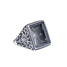 Art Deco Vintage 925 Sterling Silver Engagement Ring Women Men 12x15mm Princess Cabochon Semi Mount Ring DIY Stone 2024 - buy cheap