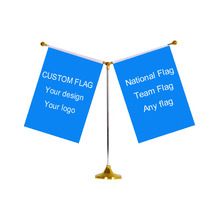 KAFNIK, оптовая продажа, настольный флаг Y-образной формы с любыми флажками 14*21 см, бесплатная доставка 2024 - купить недорого
