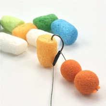 1Bag around 50pcs  Souluble Carp Fishing PVA Nuggets Rig Foam Coloured Water Soluble Pop Up floating corn 2024 - buy cheap
