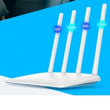 Chinese Firmware 4* high gain antennas 802.11AC 1167Mbps Dual Band AC1200 Wireless Router, 2.4G+5G 100Mbps WAN Port WiFi Router 2024 - buy cheap