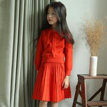 2019 Spring Fall Winter Toddler Teenager Girls Clothing Sets Knit Cardigan Sweater+Skirt 2 Pcs Suit Children's Kids Clothes Set 2024 - buy cheap