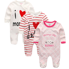 Newborn Boys and Girls Jumpsuit 3 Piece Set New Winter Long Sleeve Baby Clothes Fashion Cartoon Workwear Tights 2024 - buy cheap