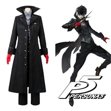 5PCS Persona 5 Cosplay P5 Joker Costume Jacket Ren Amamiya Full Set Akira Kurusu Uniform Outfit for Men Party Halloween 2024 - buy cheap