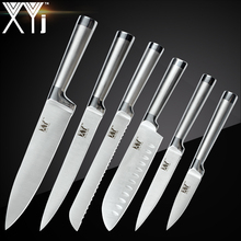 XYj Kitchen Knives Set Accessories 7cr17 Stainless Steel Knives Fruit Utility Santoku Chef Slicing Bread Cooking Knives Set Tool 2024 - buy cheap