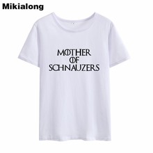 Mikialong 2018 camiseta letras impressas, camiseta engraçada feminina de verão, estilosa para mulheres harajuku preto e branco 2024 - compre barato