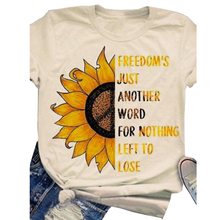 2019 T Shirt Women Fashion Letter Flower Printing T-shirt Femme Summer Short Sleeve Tshirt Causal O-Neck Womens Clothing 2024 - buy cheap