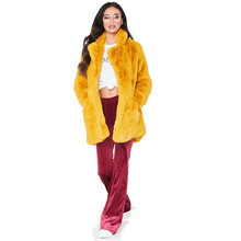 Long Winter Faux Fur Coat Women Thicken Winter Fake Fur Streetwear Coat Female Warm Ticket fake fur coats for women 2024 - buy cheap