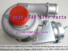 TF035 28231-27800 49135-07300 28231 27800 49135-07302 49135-07100 Turbo For HYUNDAI Santa Fe 2005-09 D4EB D4EB-V 2.2L CRDi 150HP 2024 - buy cheap