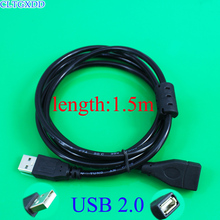 cltgxdd  USB Extension Data Cable 2.0 A Male to A Female Long Cord for Computer, 1.5 meter Black 2024 - buy cheap