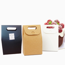 Handle Gift Box Kraft Paper Zakka Wedding Favor Candy Boxes Craft Bakery Cookies Biscuits Package Bags Free Shipping 2024 - buy cheap