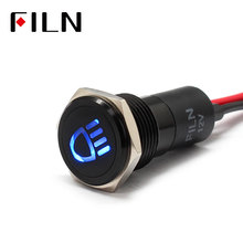 16mm Waterproof Lamp FILN 12V LED Car Boat High beam marking LED Warning Dashboard Signal Lights Instrument Pilot light 2024 - buy cheap