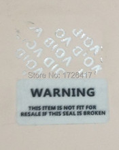 Silver pet stickers, 500 PCS/lot, 3 * 1.5 cm, packing label, warranty is invalid, the sealing label, anti-counterfeit labels 2024 - buy cheap