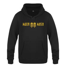 Marilyn Manson Rock Music Band Hoodies Men 2018 Men's Pullover Fleece Hooded Sweatshirts 2024 - buy cheap
