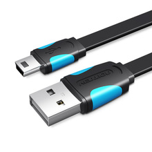 Mini USB a USB 2,0 línea de datos para disco duro móvil Mp3 Cable de carga para dispositivos digitales 2024 - compra barato