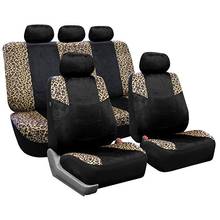 Car Seat Cover Universal Fit for Most Bucket Seat Leopard Print Plush Car-Styling Fashion Car Accessories 2024 - buy cheap