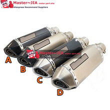 JIA Motor - Universal Modified Motorcycle Muffler Exhaust Pipe CB400 CB600 CBR600 CBR1000 YZF FZ400 Z750 YZF600 2024 - buy cheap