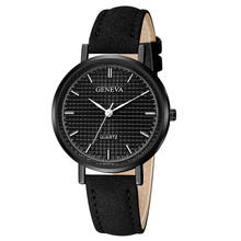 Timezone#301 Geneva Women Fashion Leather Stainless Steel Sport Analog Quartz Wrist Watch Waterproof2   2024 - buy cheap