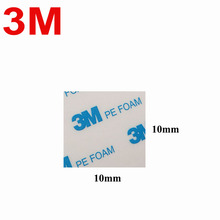 3M 1600T PE foam double sided tape white color acrylic square tape heat-resistant foam tape 10mm * 10mm, 2500 pcs a lot hot sale 2024 - buy cheap