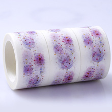 1 шт., фиолетовая декоративная лента Washi 2024 - купить недорого