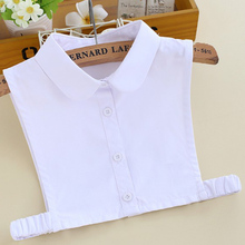 Fit for 3-10years child embroidery cat fake shirt collar Cotton denim shirt Pure white small fake false collar baby decoration 2024 - buy cheap