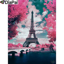 DIAPAI 100% Full Square/Round Drill 5D DIY Diamond Painting "Tree tower scenery" Diamond Embroidery Cross Stitch 3D Decor A00259 2024 - buy cheap