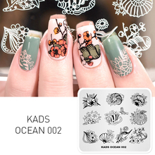 KADS New Arrival Ocean 002 Design Template Stencil Beauty Tools Nail Art Decorations Stamp Nail Art Stamp Plate 2024 - buy cheap