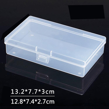 Caja de almacenamiento de plástico transparente, caja de embalaje de productos, vestidor, tamaño de 13,2x7,7x3cm 2024 - compra barato
