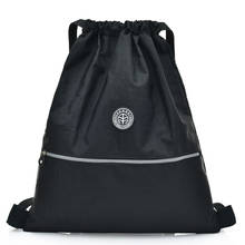 Школьный рюкзак на шнурке для девочек-подростков, нейлоновый женский ранец, однотонный известный Повседневный женский рюкзак 2024 - купить недорого